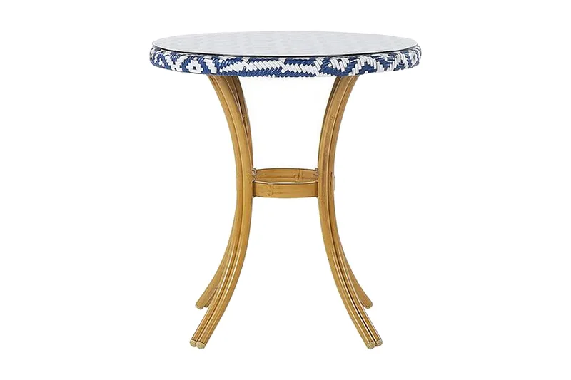 Havebord 70 cm blå/hvid mønster RIFREDDO, Blå