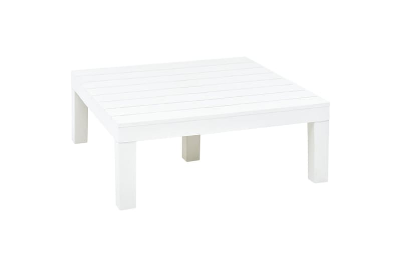 havebord 78 x 78 x 31 cm plastik hvid - Hvid - Havemøbler - Havebord - Spisebord & havebord