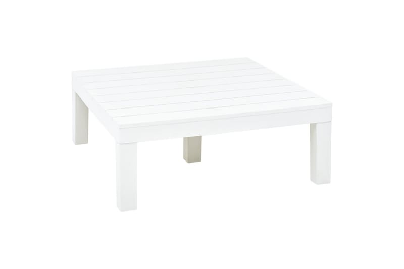havebord 78 x 78 x 31 cm plastik hvid - Hvid - Spisebord & havebord