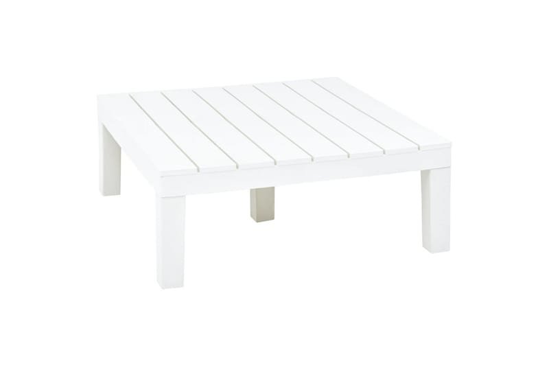 havebord 78 x 78 x 31 cm plastik hvid - Hvid - Spisebord & havebord