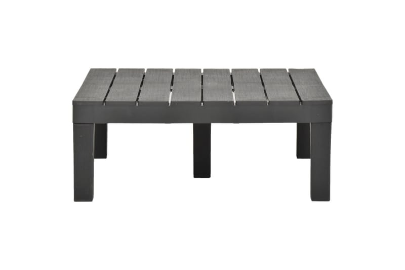 Havebord 78x78x31 cm Plastik Antracitgrå - Grå - Spisebord & havebord