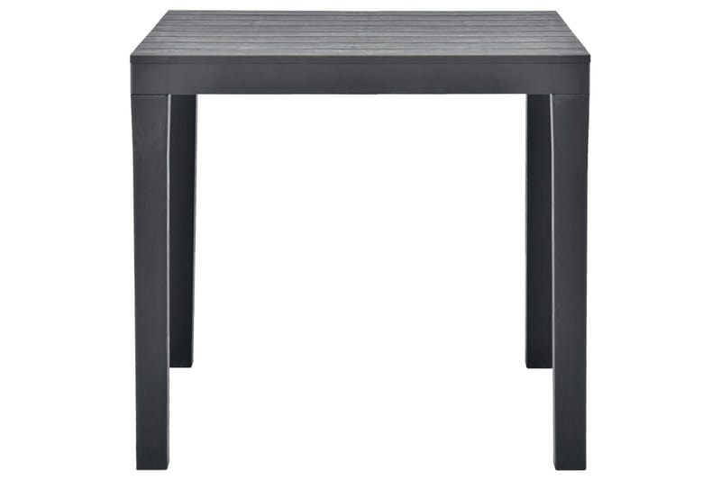 Havebord 78x78x72 cm Plastik Antracitgrå - Grå - Havemøbler - Havebord - Spisebord & havebord