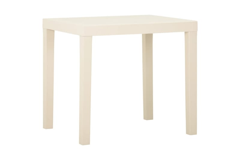 havebord 79x65x72 cm plastik hvid - Hvid - Havemøbler - Havebord - Spisebord & havebord