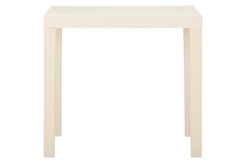 havebord 79x65x72 cm plastik hvid - Hvid - Havemøbler - Havebord - Spisebord & havebord