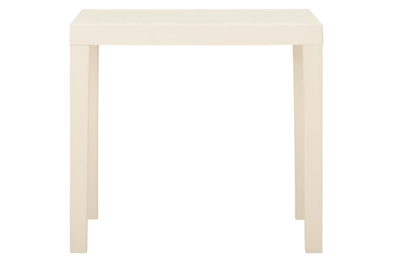 havebord 79x65x72 cm plastik hvid - Hvid - Spisebord & havebord