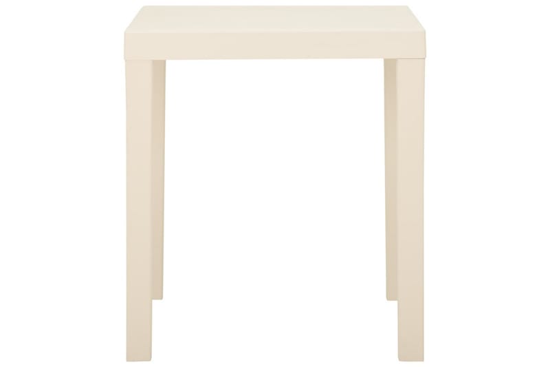 havebord 79x65x72 cm plastik hvid - Hvid - Havemøbler - Havebord - Spisebord & havebord