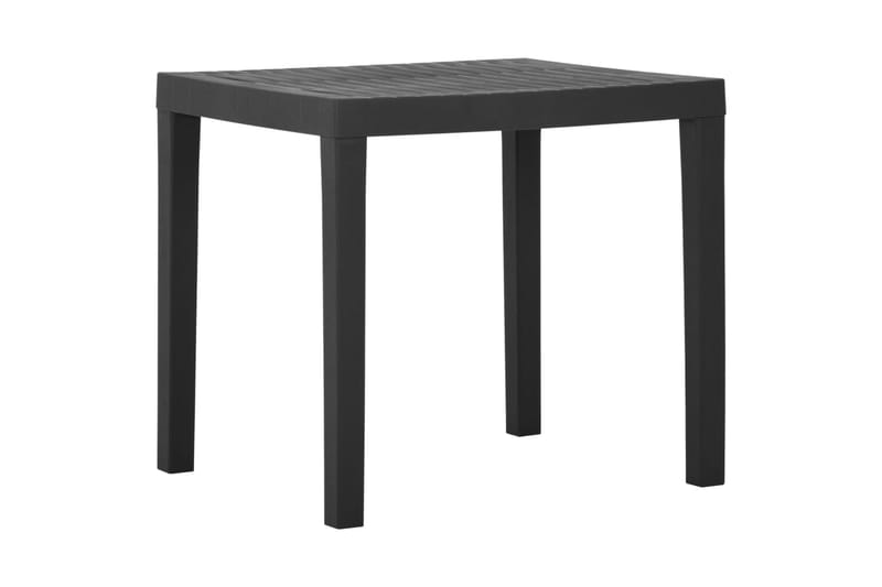 havebord 79x65x72 cm plastik grå - Grå - Havemøbler - Havebord - Spisebord & havebord