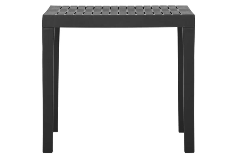 havebord 79x65x72 cm plastik grå - Grå - Havemøbler - Havebord - Spisebord & havebord