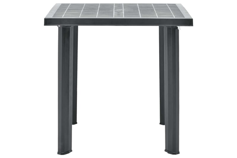 Havebord 80x75x72 cm Plastik Antracitgrå - Grå - Spisebord & havebord