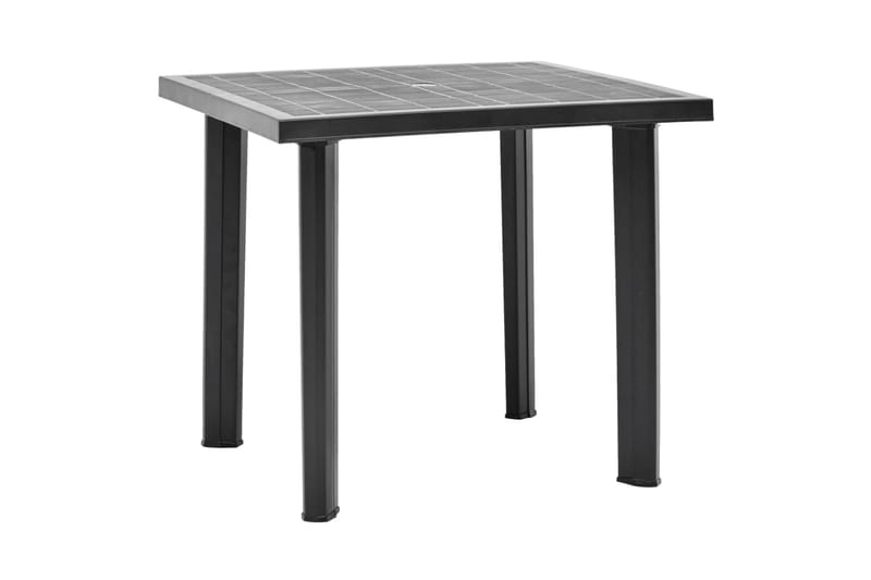 Havebord 80x75x72 cm Plastik Antracitgrå - Grå - Spisebord & havebord