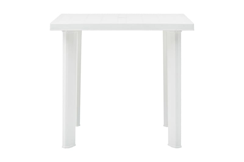 Havebord 80x75x72 cm Plastik Hvid - Hvid - Havemøbler - Havebord - Spisebord & havebord