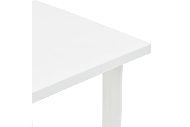 Havebord 80x75x72 cm Plastik Hvid - Hvid - Spisebord & havebord