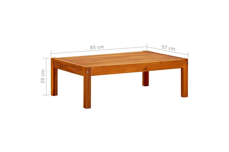 havebord 85x57x29 cm massivt akacietræ - Brun - Havemøbler - Havebord - Spisebord & havebord