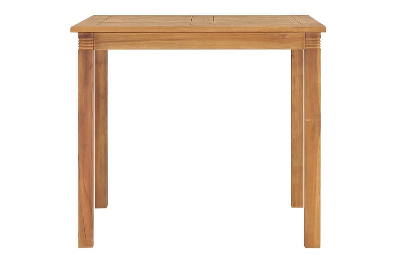 havebord 85x85x75 cm massivt teaktræ - Brun - Havemøbler - Havebord - Spisebord & havebord