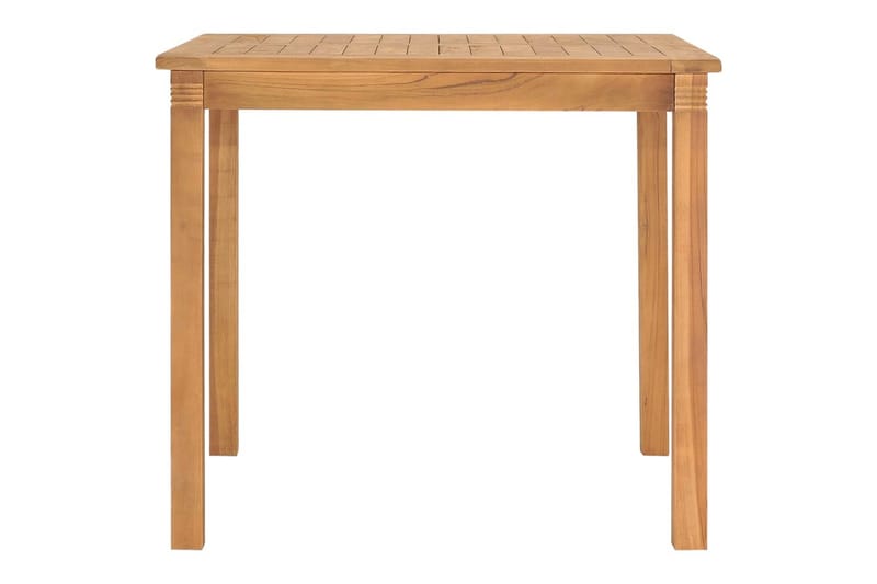 havebord 85x85x75 cm massivt teaktræ - Brun - Havemøbler - Havebord - Spisebord & havebord