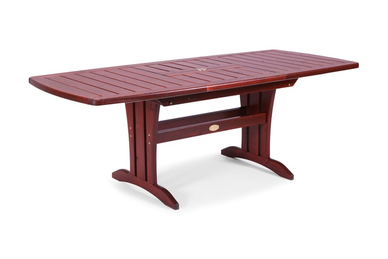 Havebord 90X150/210CM Fyrretræ - Mahognilaseret - Havemøbler - Havebord - Spisebord & havebord