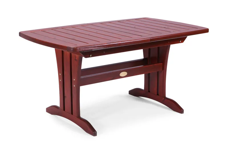 Havebord 90X150/210CM Fyrretræ - Mahognilaseret - Havemøbler - Havebord - Spisebord & havebord