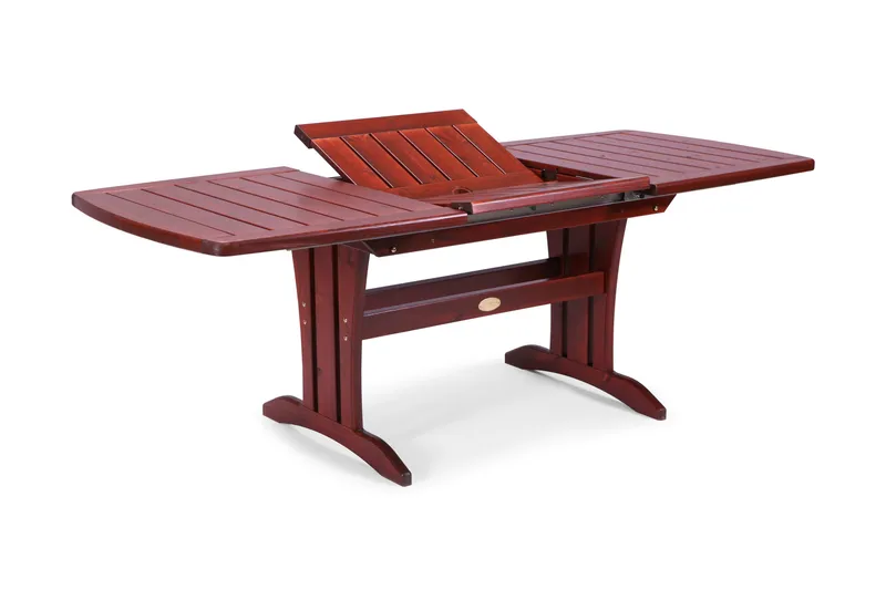 Havebord 90X150/210CM Fyrretræ - Mahognilaseret - Havemøbler - Havebord - Spisebord & havebord