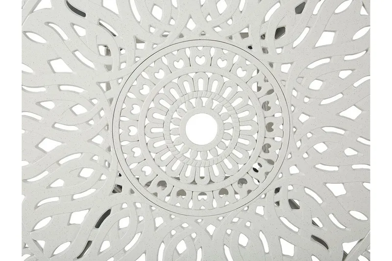 Havebord rundt 90 cm Hvid ANCONA - Hvid - Havemøbler - Havebord - Spisebord & havebord