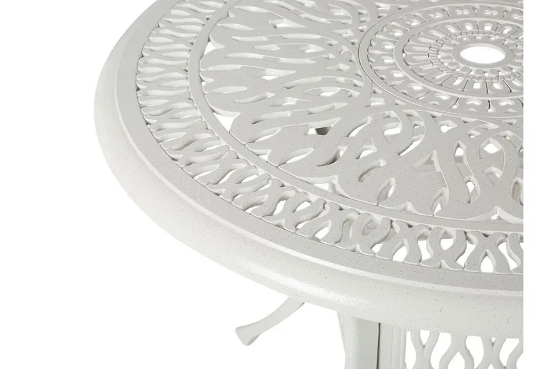 Havebord rundt 90 cm Hvid ANCONA - Hvid - Havemøbler - Havebord - Spisebord & havebord