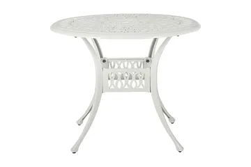Havebord rundt 90 cm Hvid ANCONA - Hvid - Havemøbler - Havebord - Spisebord & havebord