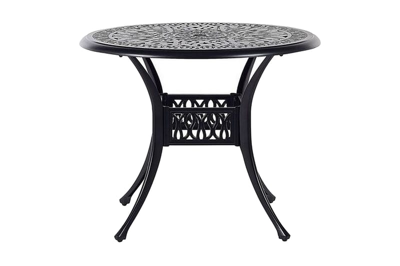 Havebord rundt 90 cm Sort ANCONA - Sort - Havemøbler - Havebord - Spisebord & havebord