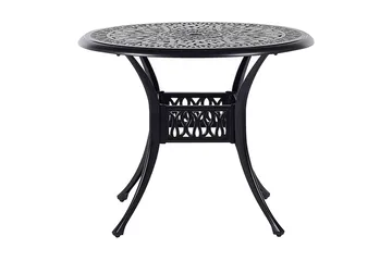Havebord rundt 90 cm Sort ANCONA - Sort - Havemøbler - Havebord - Spisebord & havebord