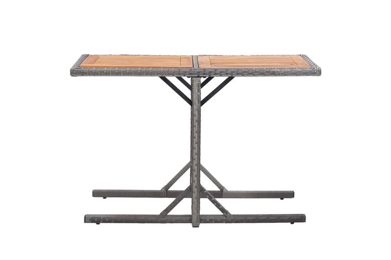 havebord polyrattan og massivt akacietræ antracitgrå - Grå - Spisebord & havebord