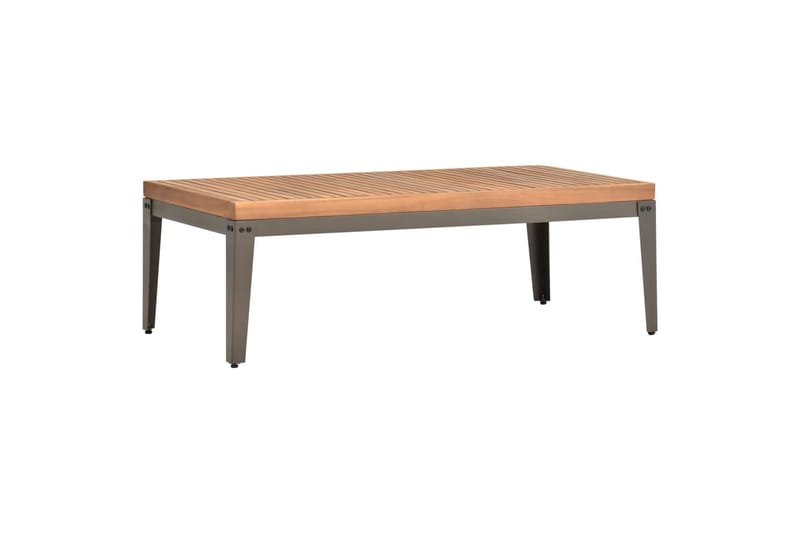 Havesofabord 110x55x36 cm Massivt Akacietræ - Brun - Spisebord & havebord
