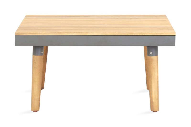 Havesofabord 60 x 60 x 31,5 cm massivt akacietræ - Brun - Havemøbler - Havebord - Spisebord & havebord