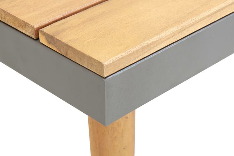 Havesofabord 60 x 60 x 31,5 cm massivt akacietræ - Brun - Havemøbler - Havebord - Spisebord & havebord