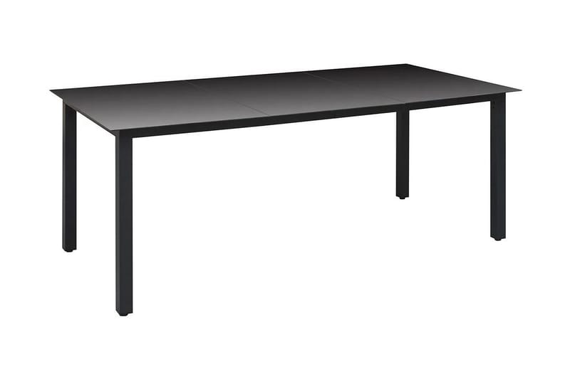 Havespisebord Glas Aluminium 190 X 90 X 74 Cm Sort - Sort - Havem�øbler - Havebord - Spisebord & havebord