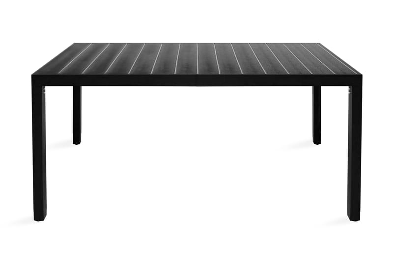 Havespisebord Wpc Aluminium 150 X 90 X 74 Cm Sort - Sort - Havemøbler - Havebord - Spisebord & havebord