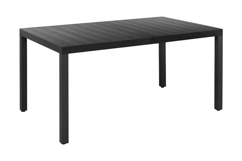Havespisebord Wpc Aluminium 150 X 90 X 74 Cm Sort - Sort - Havemøbler - Havebord - Spisebord & havebord