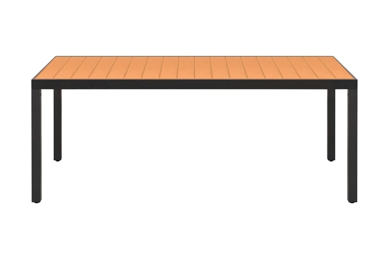 Havespisebord Wpc Aluminium 185 X 90 X 74 Cm Brun - Brun - Havemøbler - Havebord - Spisebord & havebord