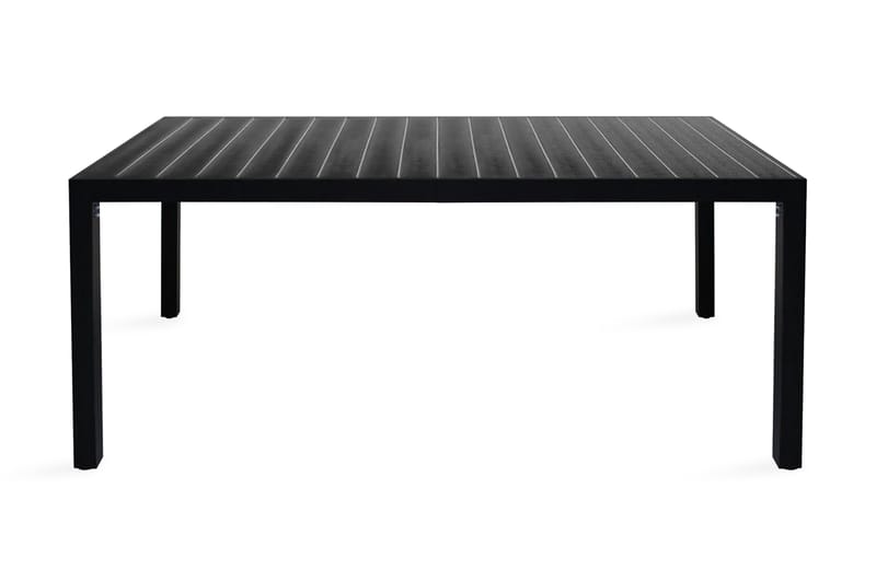 Havespisebord Wpc Aluminium 185 X 90 X 74 Cm Sort - Sort - Havemøbler - Havebord - Spisebord & havebord