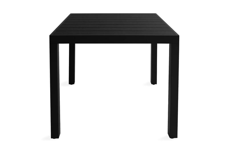 Havespisebord Wpc Aluminium 80 X 80 X 74 Cm Sort - Sort - Havemøbler - Havebord - Spisebord & havebord