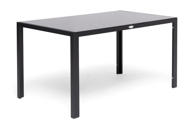 Hillerstorp bord 140 cm - Glas/Sort - Spisebord & havebord
