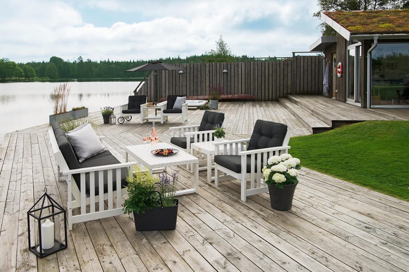 Hillerstorp Bullerö Gotland Bord 60x120 cm - Hvid - Havemøbler - Havebord - Spisebord & havebord