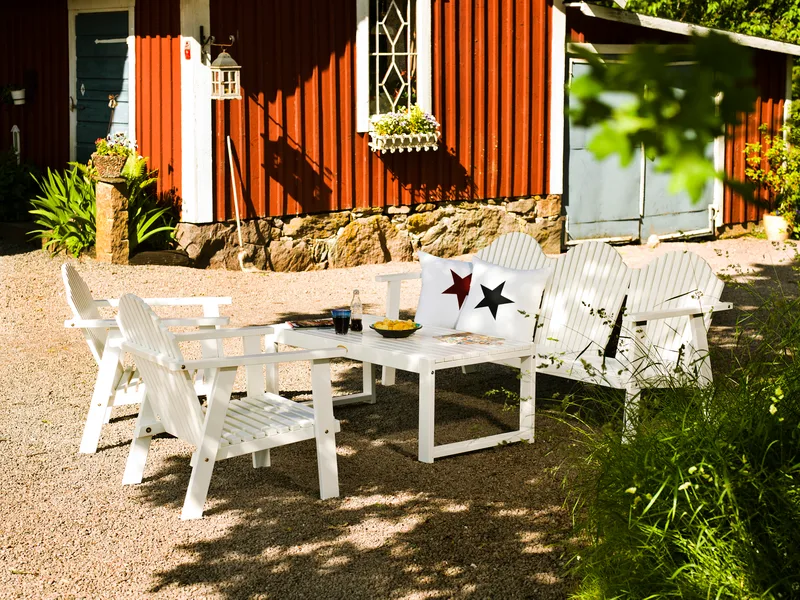 Hillerstorp Gotland Bord 60x120 cm - Hvid - Havemøbler - Havebord - Spisebord & havebord