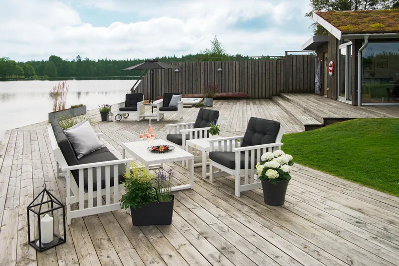 Hillerstorp Gotland Bord 60x120 cm - Hvid - Havemøbler - Havebord - Spisebord & havebord