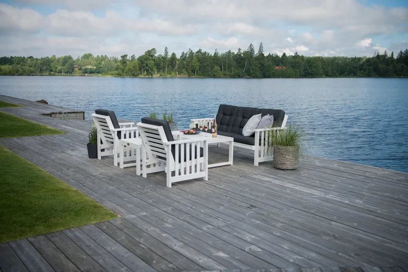 Hillerstorp Gotland Bord 60x120 cm - Hvid - Havemøbler - Havebord - Spisebord & havebord