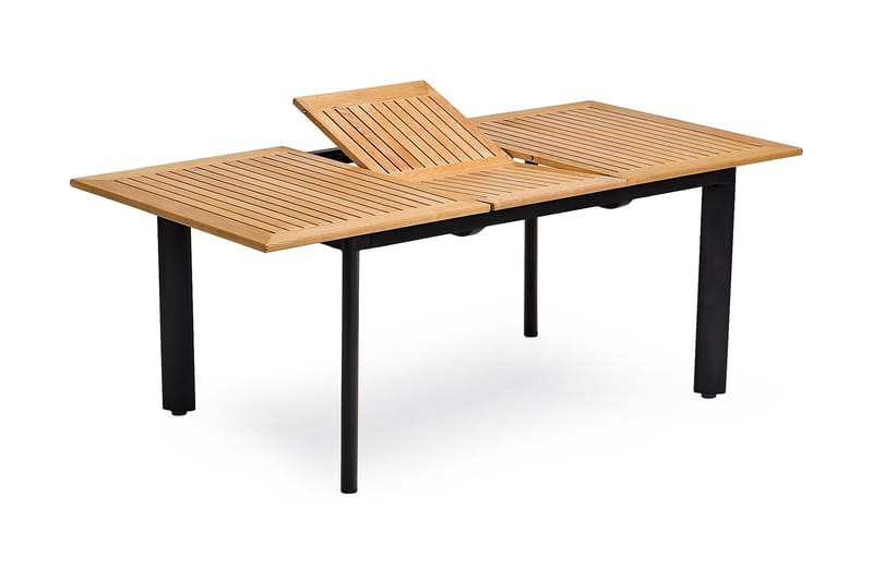 Hillerstorp Nydala Udendørsbord 150-200, Sort/Teak