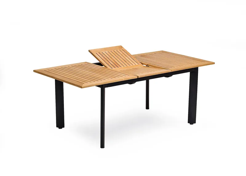 Hillerstorp Nydala Udendørsbord 150-200, Sort/Teak