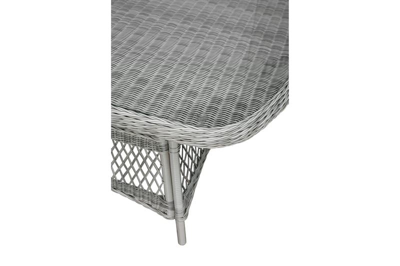 Hven Spisebord 165 cm Ovalt Glas - Sand - Spisebord & havebord