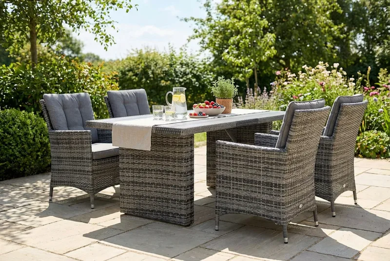 James Bord 145 cm - Nonwood/Grå - Havemøbler - Havebord - Spisebord & havebord
