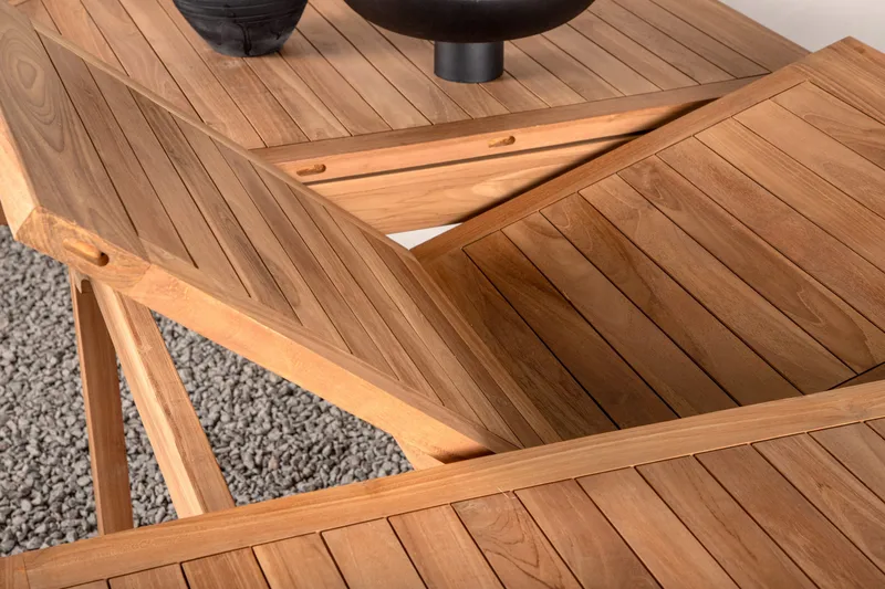 Kenya Udvideligt Spisebord 180-240 cm - Sort - Havemøbler - Havebord - Spisebord & havebord