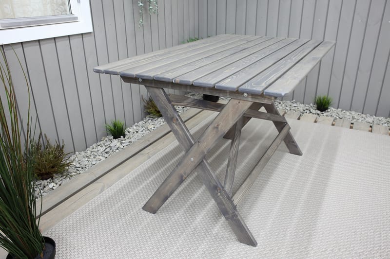 Larios Spisebord 126 cm - Grå - Havemøbler - Havebord - Spisebord & havebord