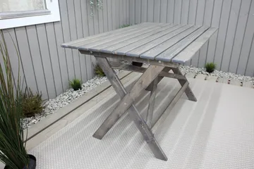 Larios Spisebord 126 cm - Grå - Havemøbler - Havebord - Spisebord & havebord