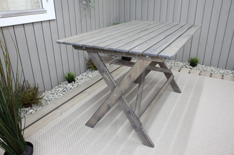 Larios Spisebord 126 cm - Grå - Havemøbler - Havebord - Spisebord & havebord